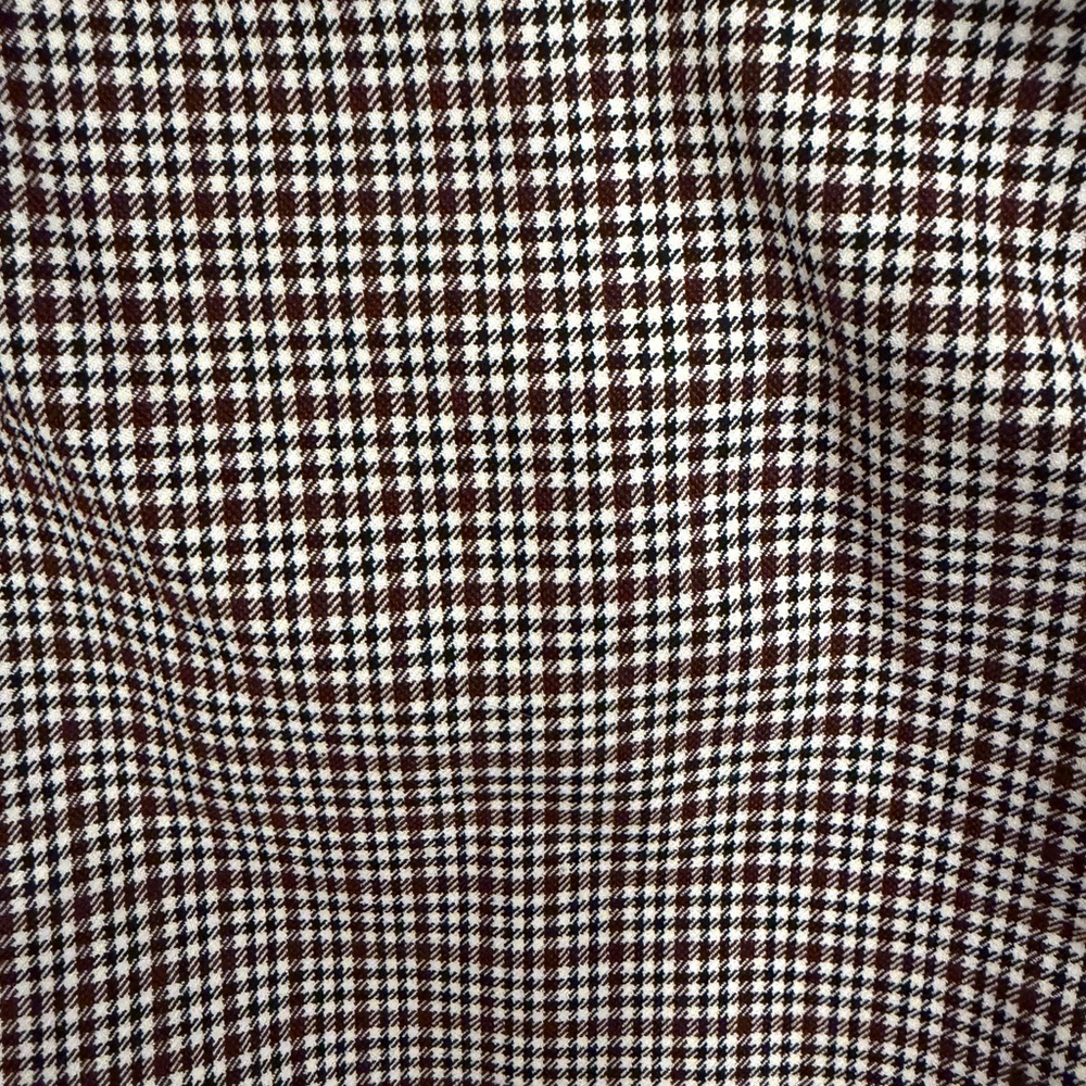 Ann Taylor Brown and White Houndstooth ankle length pant